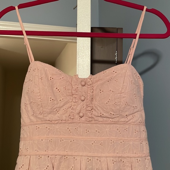 City Triangles pink eyelet dress Size Small - Picture 2 of 10